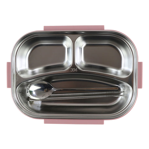 Image of Smily kiddos Stainless Princess Theme Lunch Box -Pink - Large