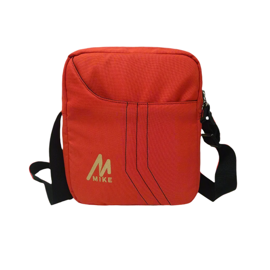 Mike Solid Messenger Bag -  Red