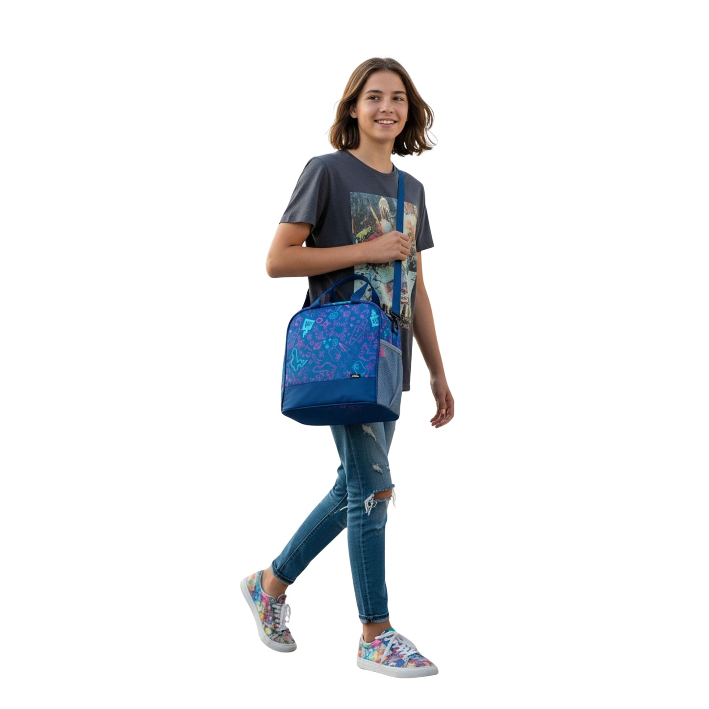 Joy Lunch Bag Senior – Arcade Fuel Theme | Blue
