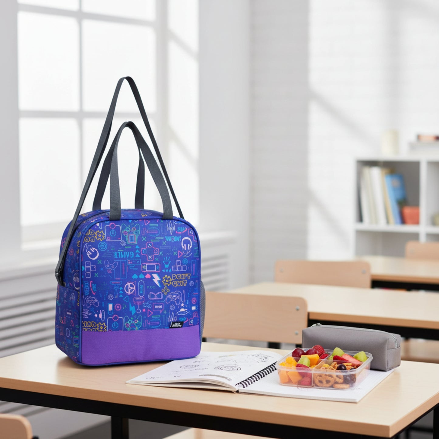 Joy Lunch Bag Senior - Arcade Fuel Theme | Purple