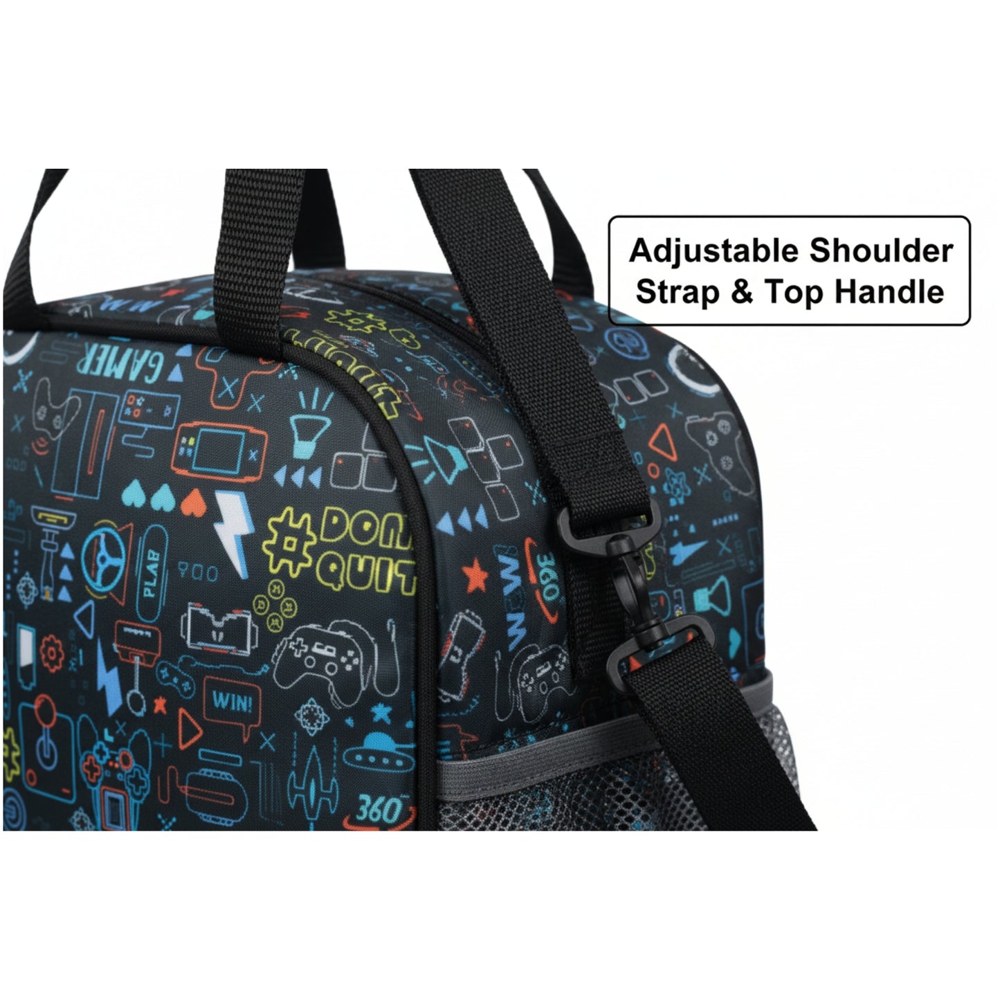Joy Lunch Bag Senior - Arcade Fuel Theme | Grey
