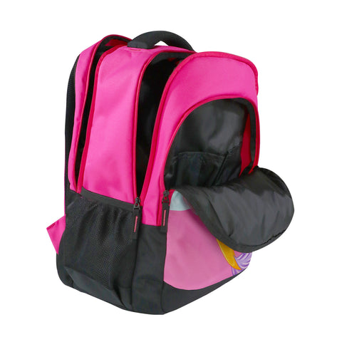 Image of Smily Kiddos 29 Ltrs Junior School Bag  - Mermaid Theme - Dark Pink LxWxH :45 X 33 X 20 CM