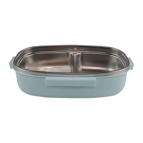 Image of Smily kiddos Stainless Steel Lunch Box Small Mermaid Theme - Blue 3+ years