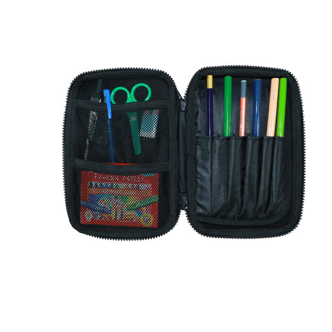 Image of 3 in 1 School Bag Includes lunch bag, 14 inch School Bags, & pencil case in box packing (1 Set Black)