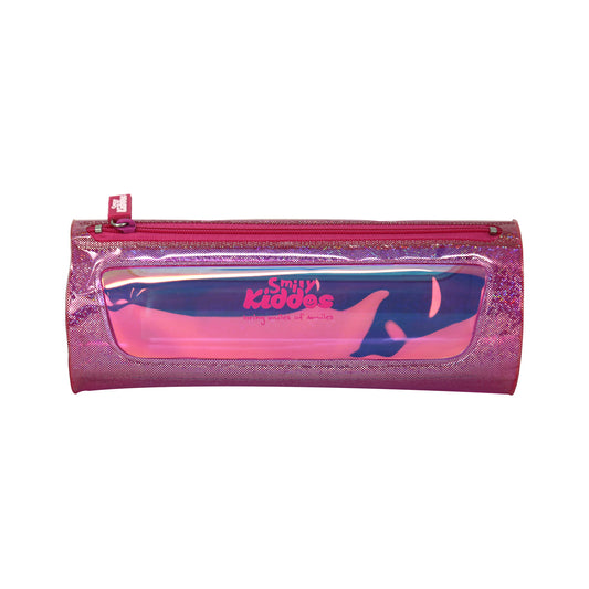 Smily Sparkle Translucent Pencil Pouch Purple