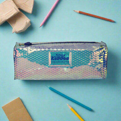 Image of Smily Square Gleamy Pencil Pouch