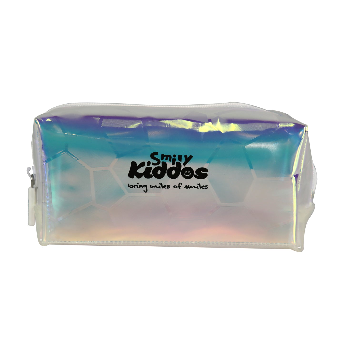 Smily Transparent Cosmetic Pouch Silver