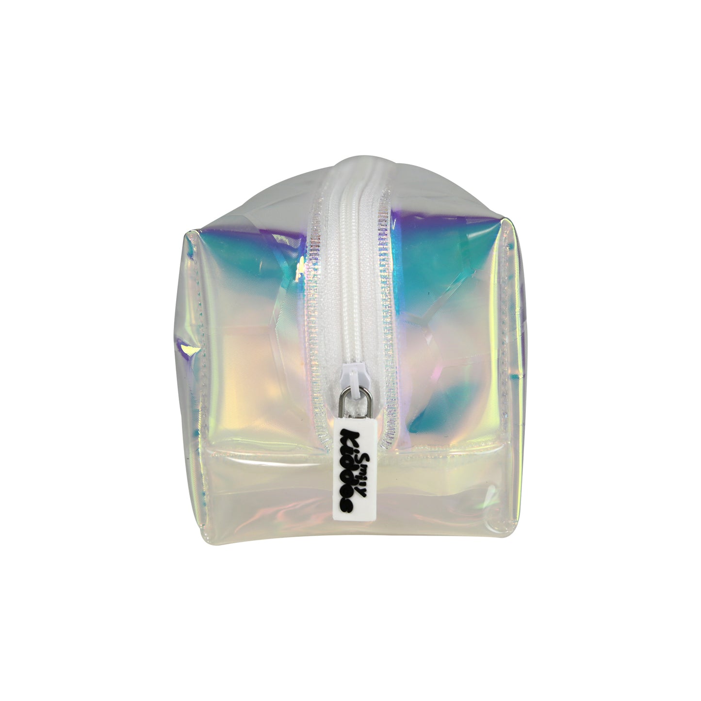 Smily Transparent Cosmetic Pouch Silver