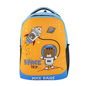 Mike Preschool Backpack Space Kitty - Orange