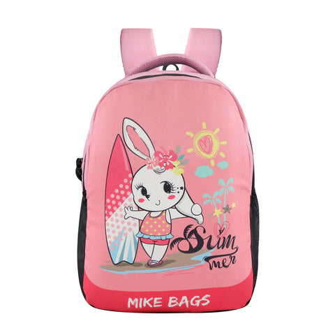 Image of Mike Preschool Backpack Summer Bunny joy lunch bag-Cupcake Theme pink