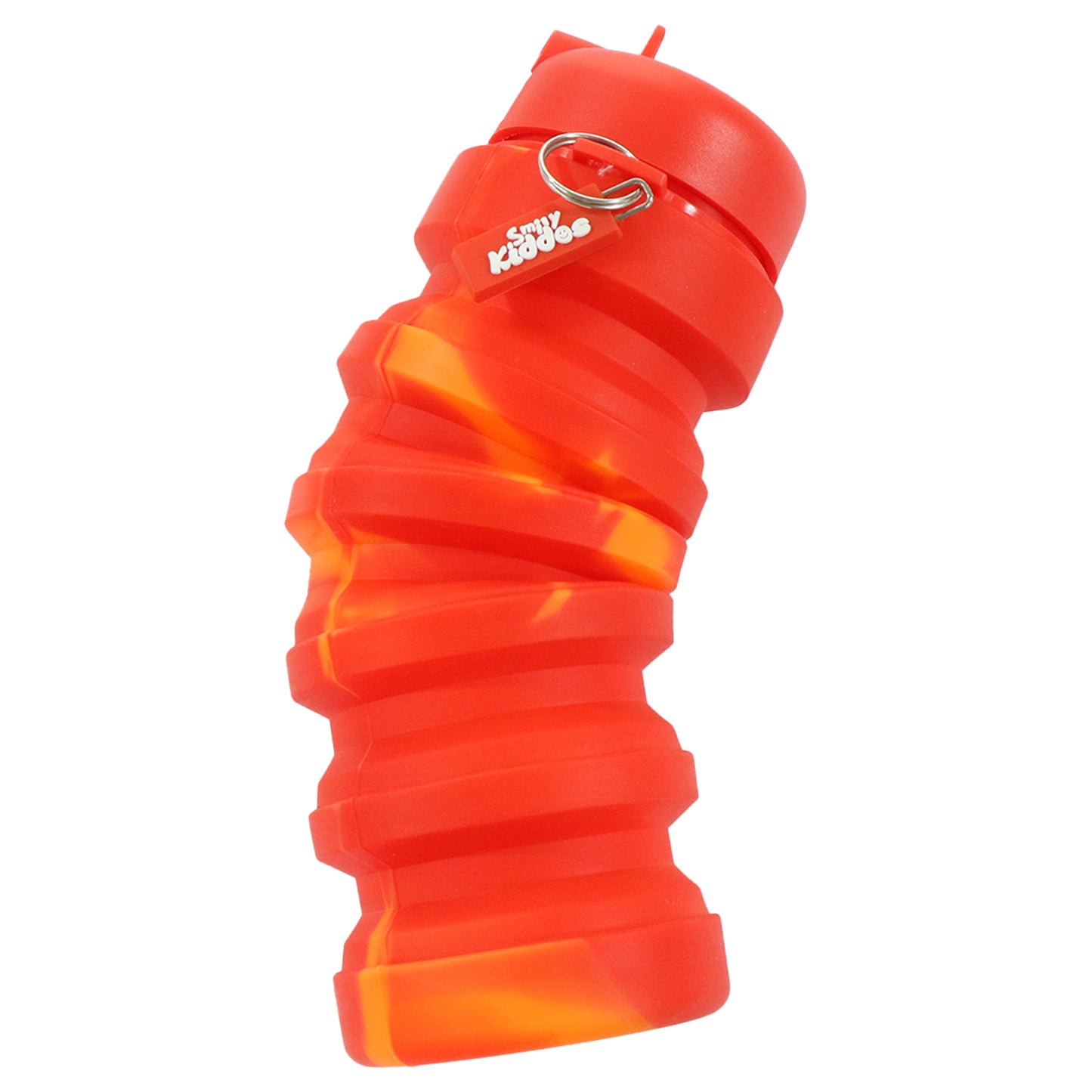 Smily Kiddos Silicone Expandable & Foldable Water Bottle Red