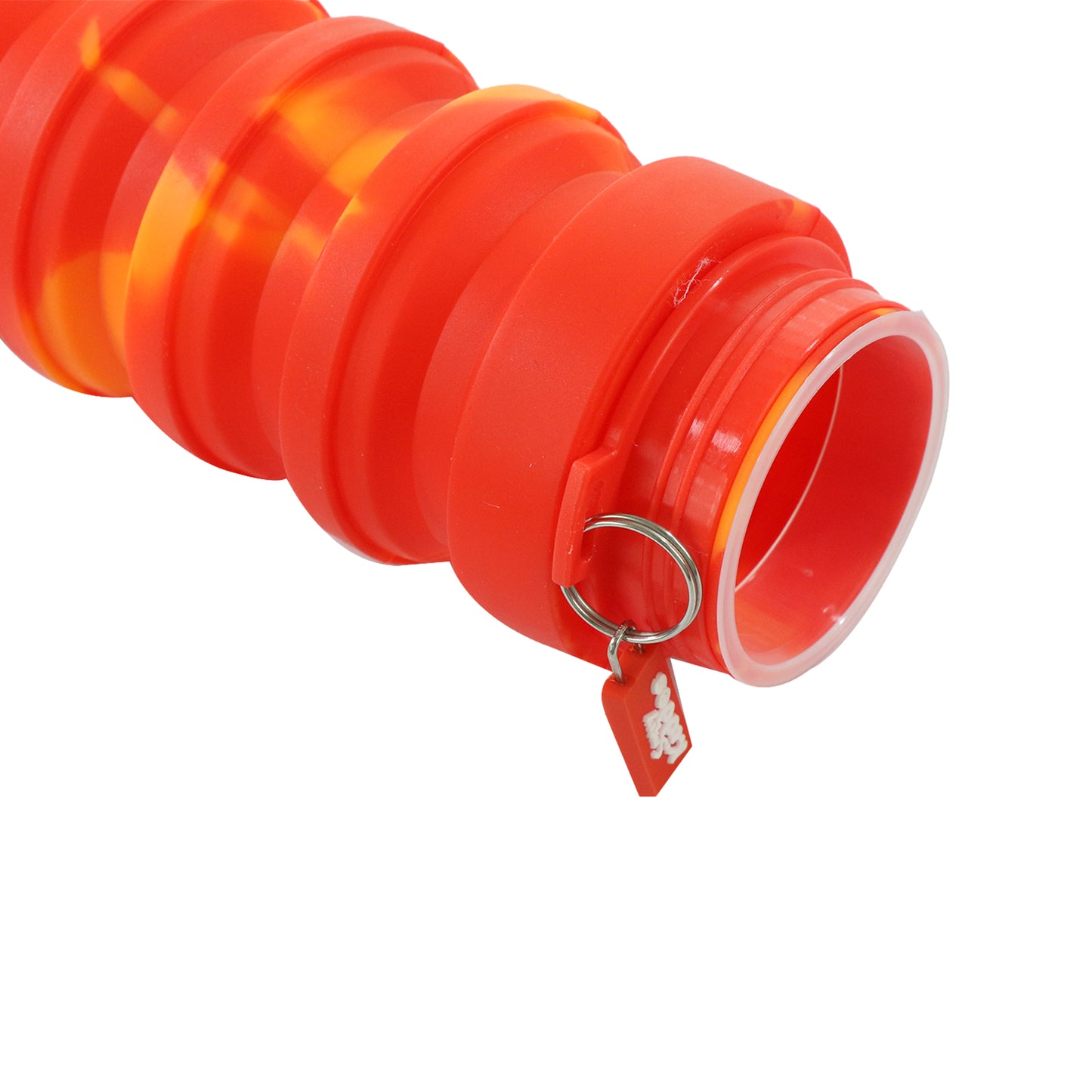 Smily Kiddos Silicone Expandable & Foldable Water Bottle Red
