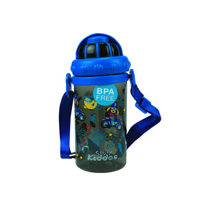 Smily Sipper Water Bottle Black