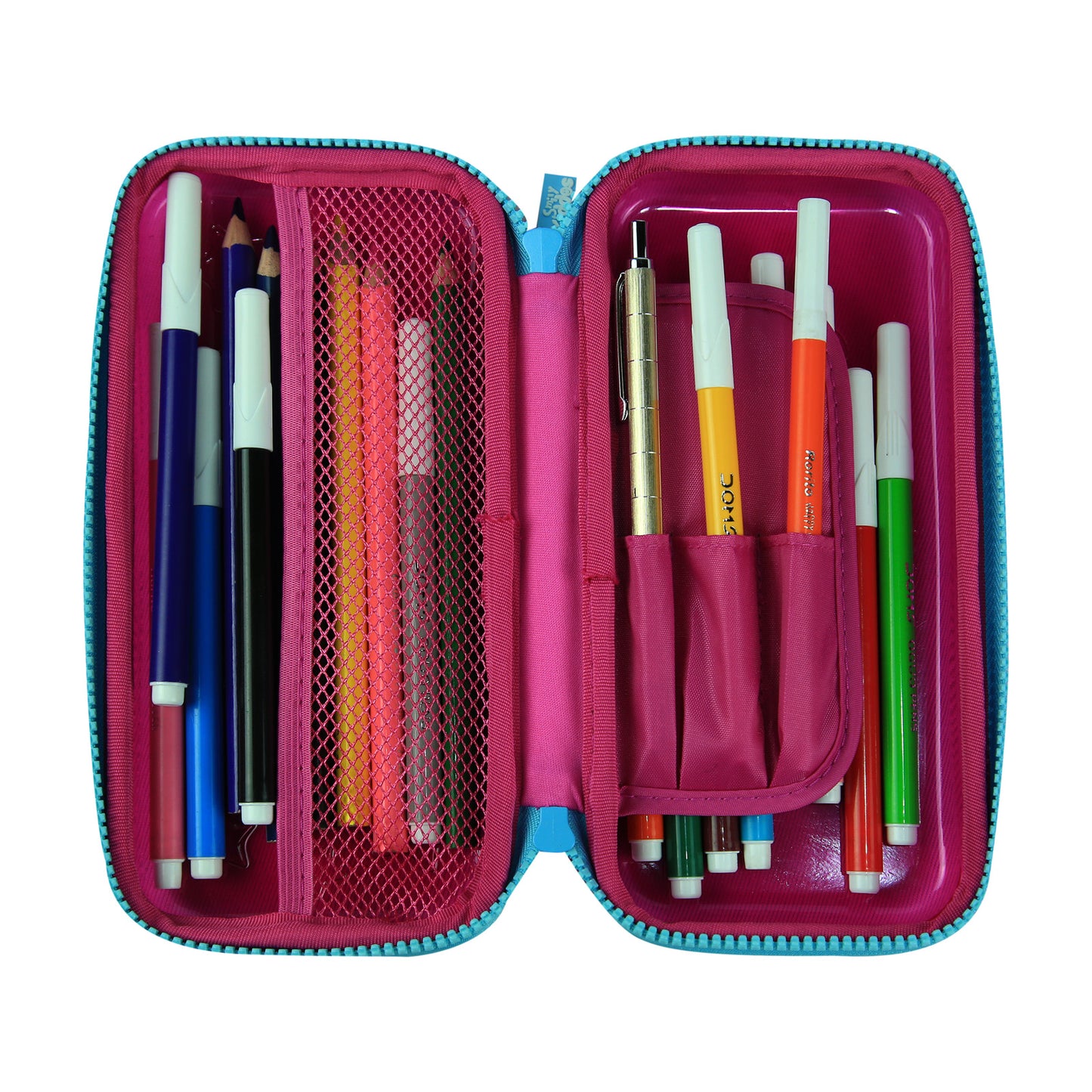 Smily Kiddos PVC Small Pencil Case Pink