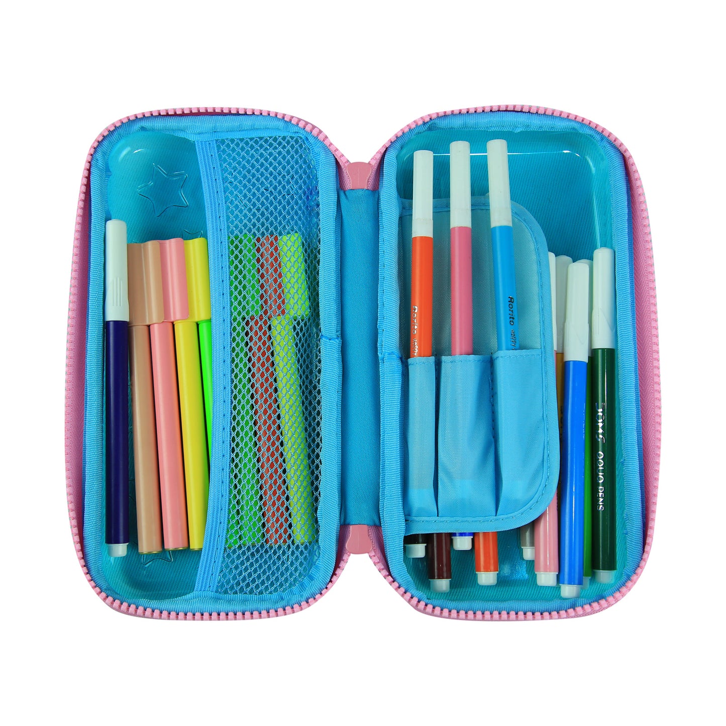 Smily Kiddos PVC Small Pencil Case Light Blue