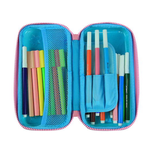 Smily Kiddos PVC Small Pencil Case Light Blue