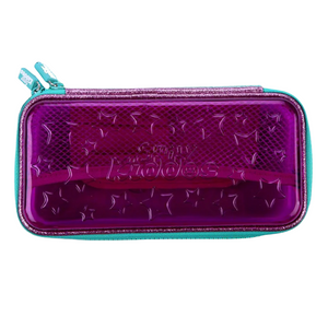 PVC Small Pencil Box Transparent & Durable - Purple