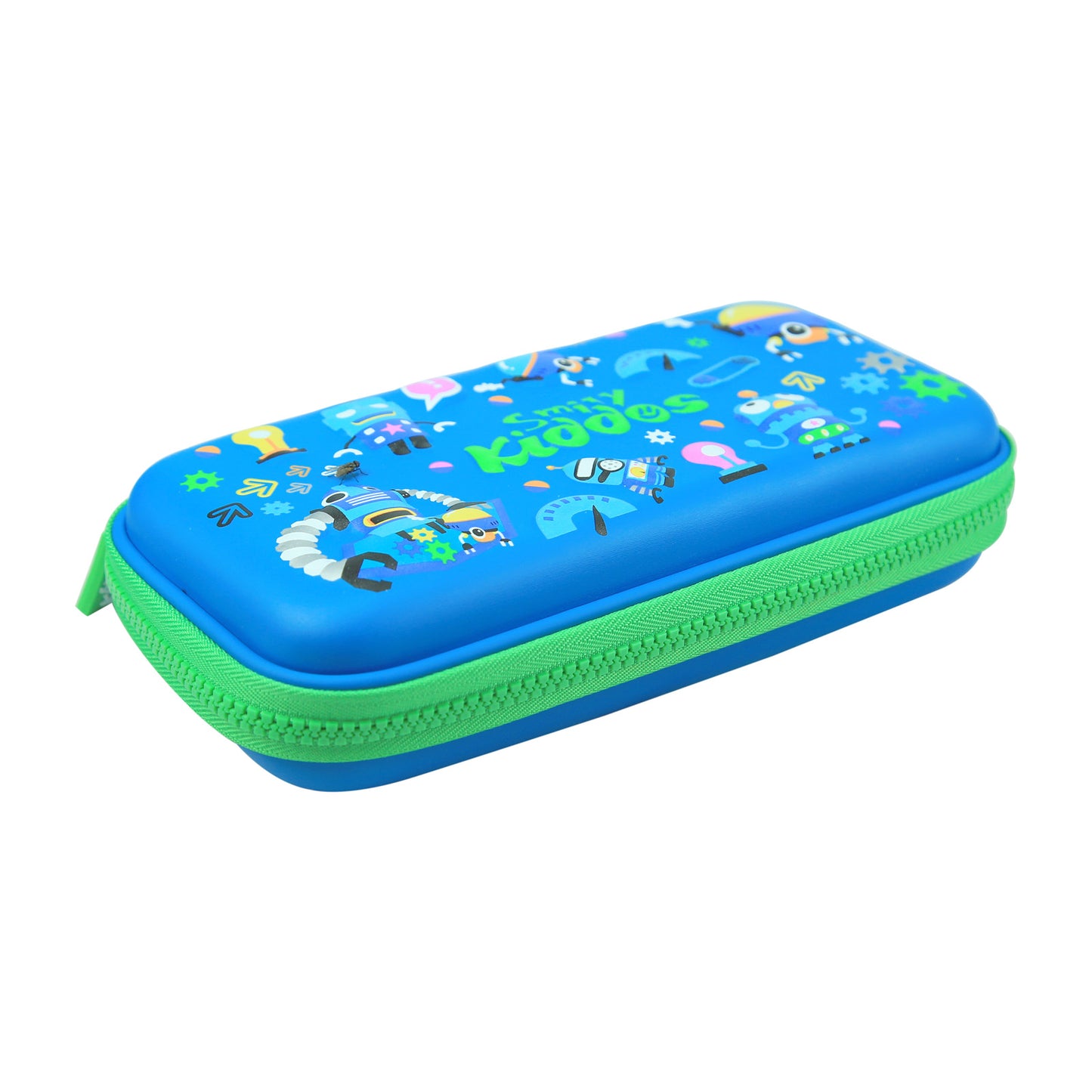 Tech Robot Small Pencil Case - Blue