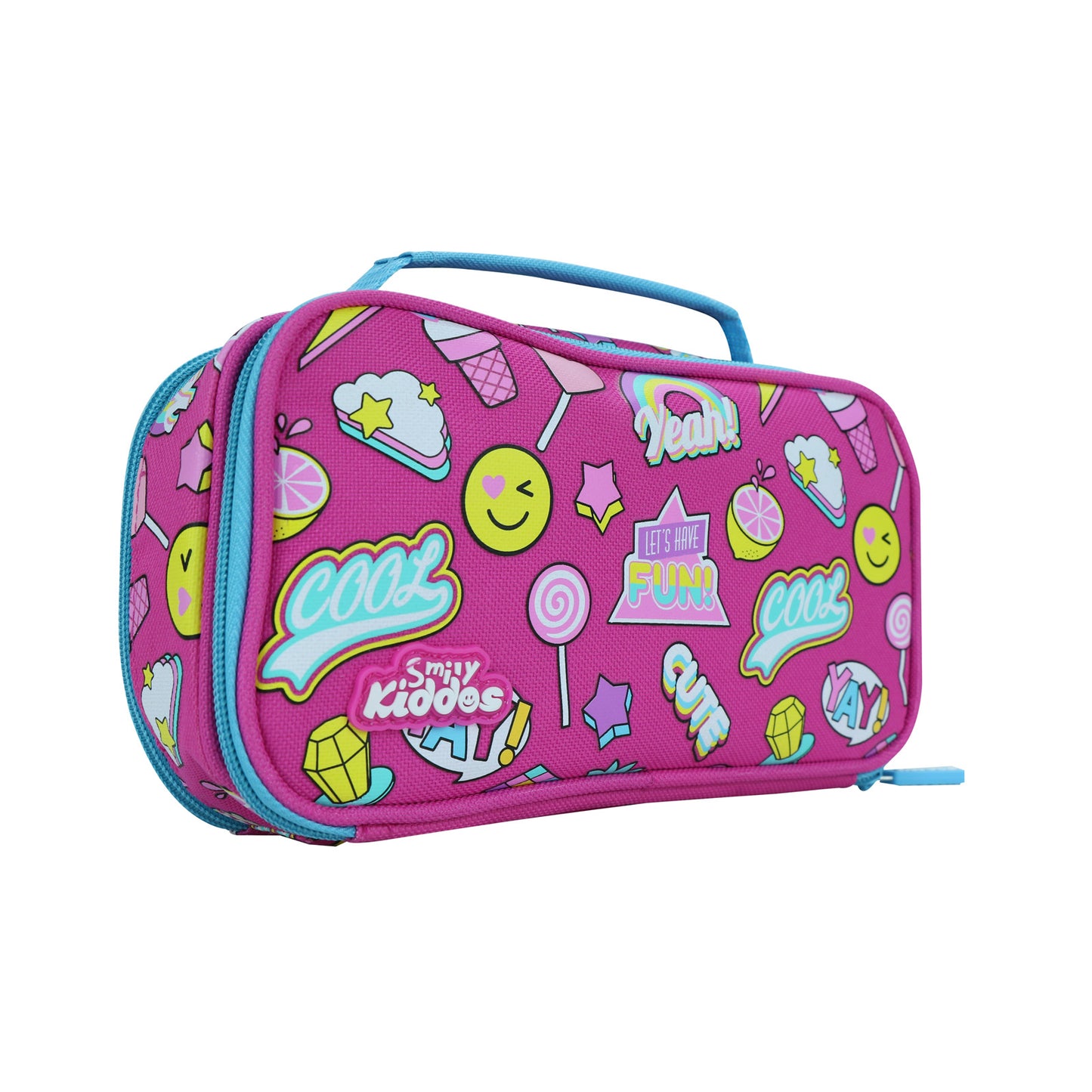 Smily Kiddos Multipurpose Pencil Case Fun Theme Pink