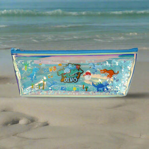 Smily Shiny Pencil Case - Dino