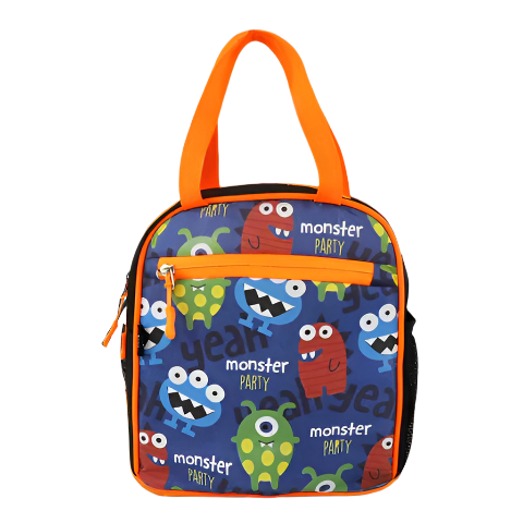 Smily Kiddos Joy Insulated Lunch Bag for Kids â?? Monster Theme, Blue | Durable, Lightweight & Spacious