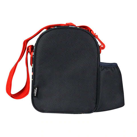 Image of Smily Kiddos Eva Lunch Bag Space Theme Red