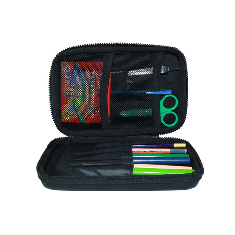 Image of 3 in 1 School Bag Includes lunch bag, 14 inch School Bags, & pencil case in box packing (1 Set Black)