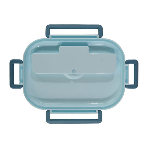 Image of Smily kiddos Stainless Unicorn Theme Lunch Box -Light Blue - Large