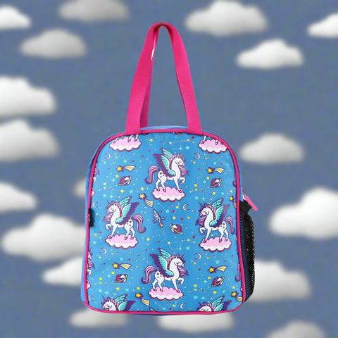 Image of Smily kiddos joy lunch bag-Unicorn Blue