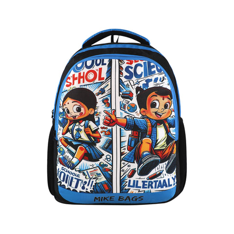 Image of Smily Kiddos - Licensed Chhota Bheem Preschool Backpack I -Blue