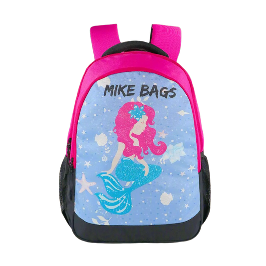 Mike Junior Backpack Mermaid Theme - Dark Pink