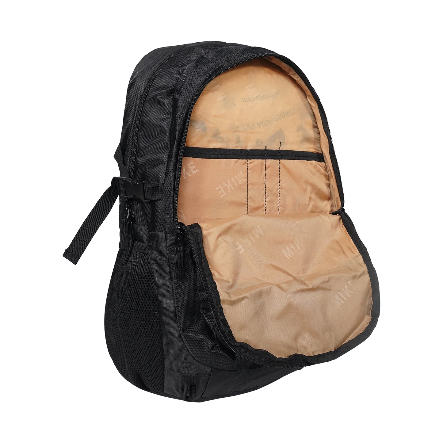 Mike Bags Terminal Backpack - Black open compartment