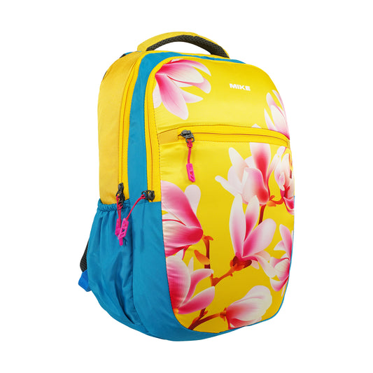 Mike Super Bee Backpack - Yellow | 32L School Bag for Kids