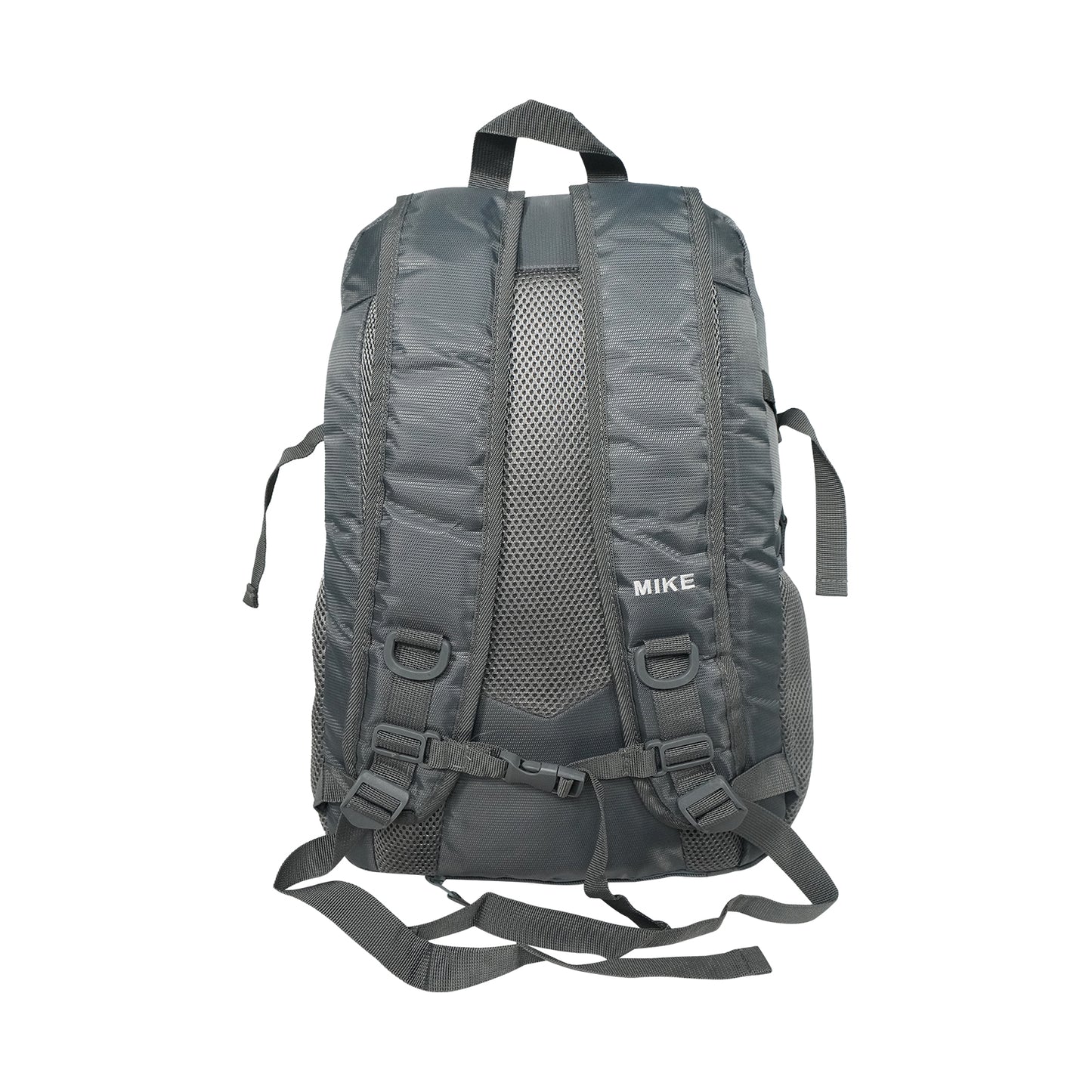 Mike Bags Terminal Backpack - Grey Blue shoulder straps and padded back