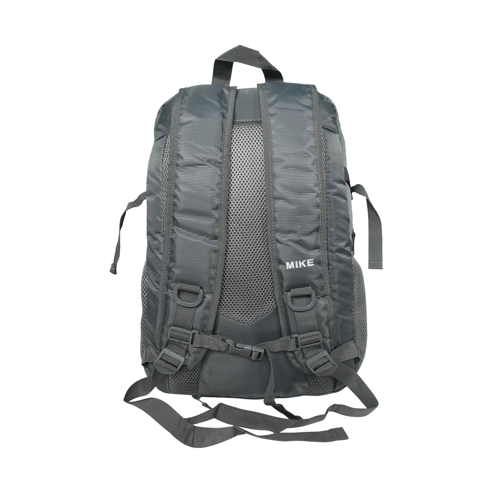 Mike Bags Terminal Backpack - Grey Blue shoulder straps and padded back
