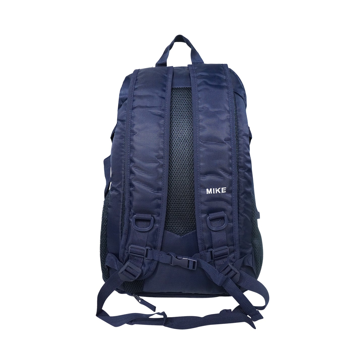 Mike Bags Terminal Backpack - Navy Blue shoulder straps and padded back