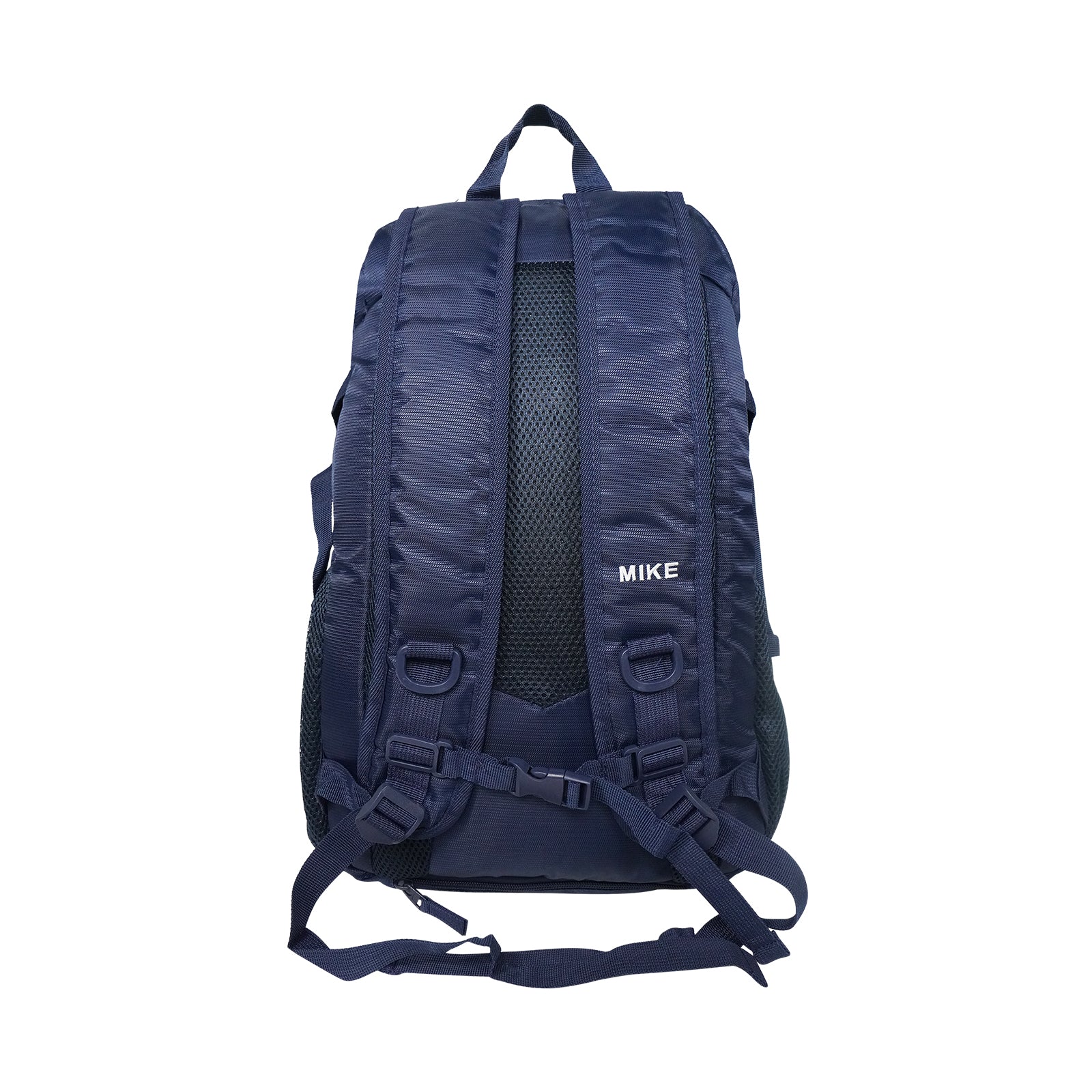 Mike Bags Terminal Backpack - Navy Blue shoulder straps and padded back