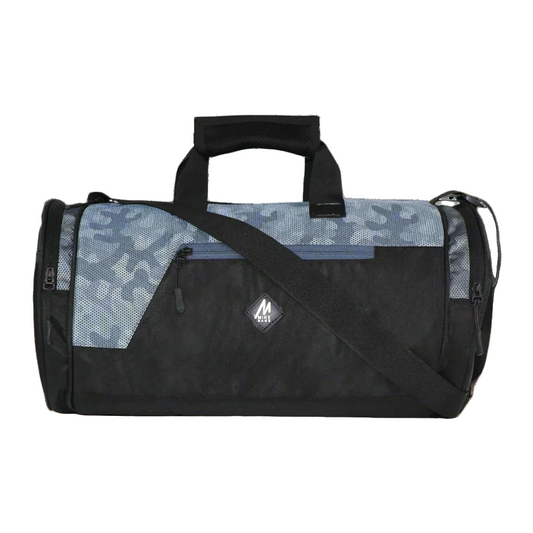 Mike Dual Tone Gym Bag- Camo Black