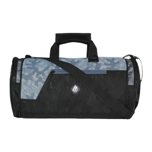 Mike Dual Tone Gym Bag- Camo Black