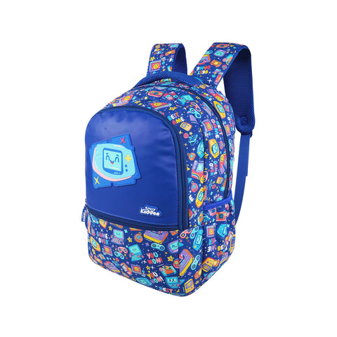 Image of Gamer-Themed Backpack (16L) | Lightweight & Durable School Bag for Kids | Spacious, Trendy & Comfortable Bag - Blue