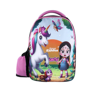 Smily Kiddos - Licensed Chhota Bheem Chutki Junior Backpack 2 - Pink