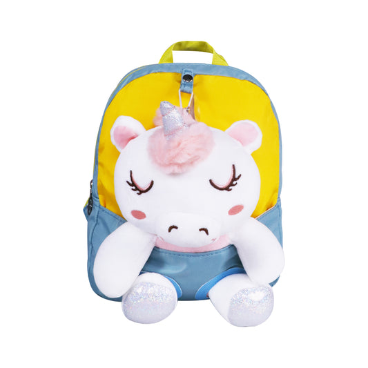 Smily kiddos Unicorn Plush Toy Backpack -Green