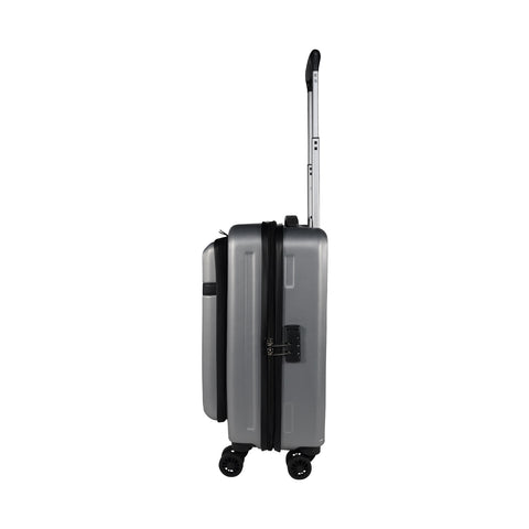 Image of Mike Nova Hard Case Trolley Bag - Silver