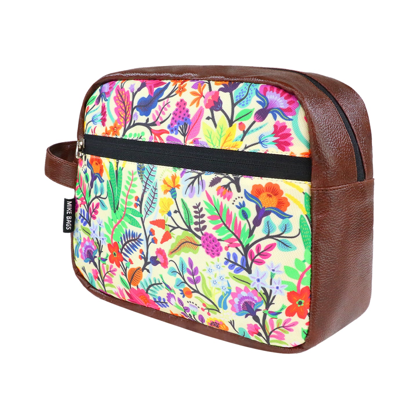 Mike Leather Make Up Pouch - Brown