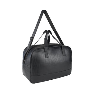 Mike PU Leather 32L Fizz Duffle Bag - Black