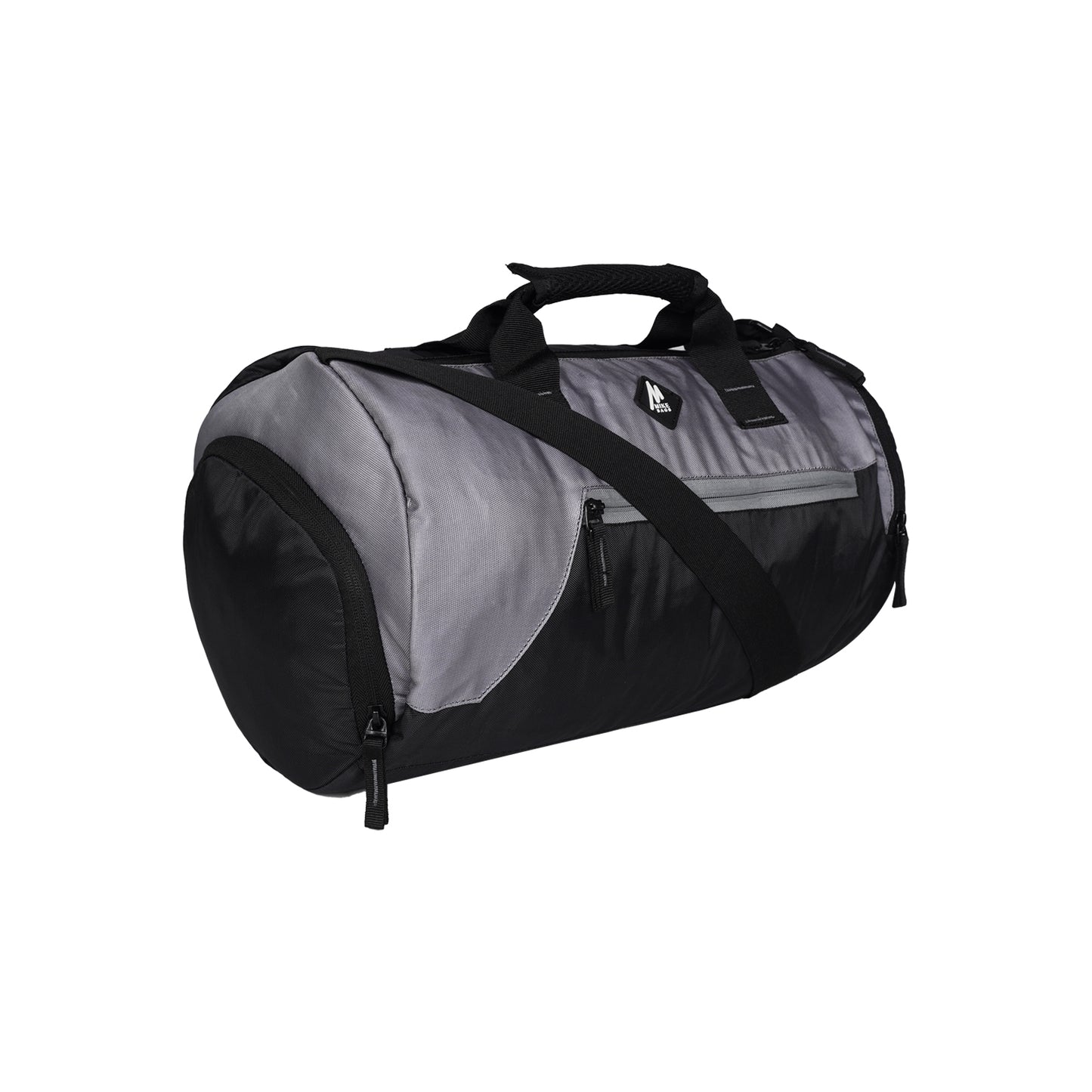 Mike Fit Gear Gym Bag with Shoe Compartment - Grey & Black
