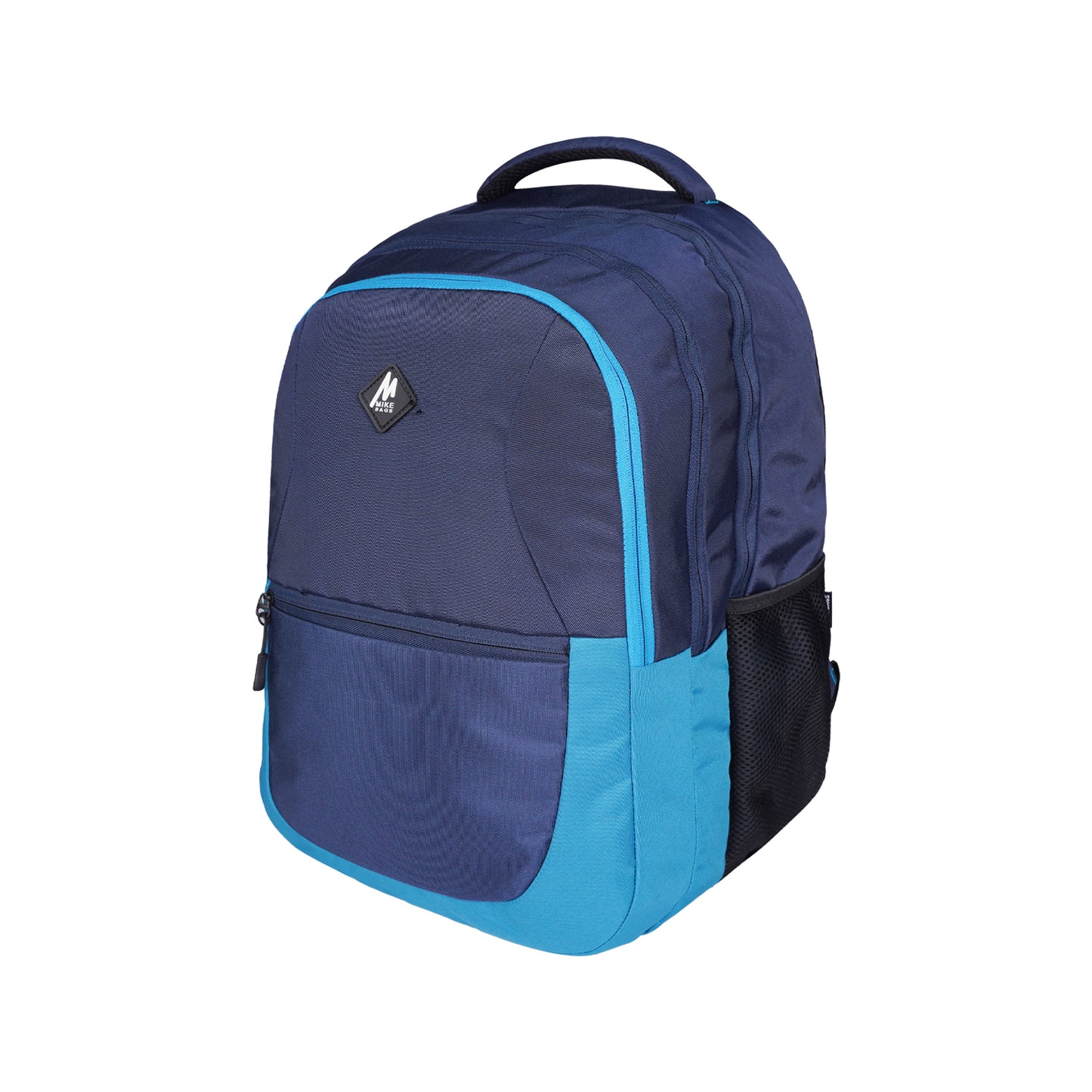 Mike Crayon Plus Laptop Backpack - Teal Blue & Navy Blue