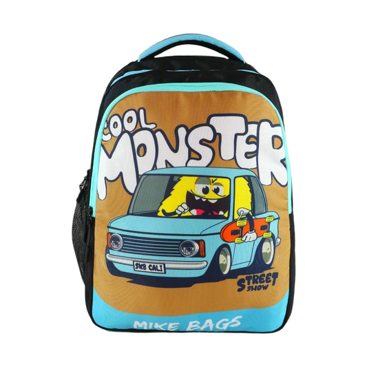 Mike Junior 15L Racing Monster School Backpack for Boys