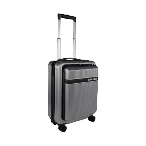 Image of Mike Nova Hard Case Trolley Bag - Silver