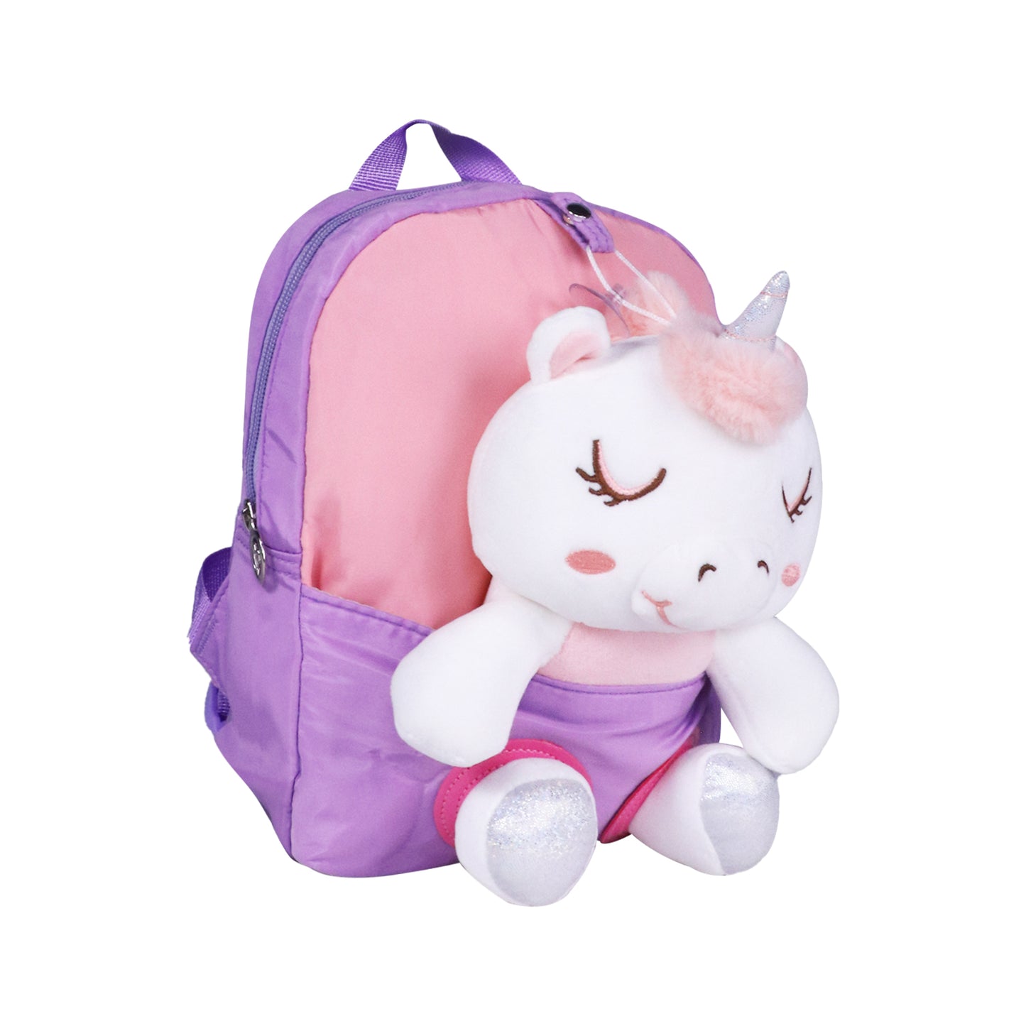 Smily kiddos Unicorn Plush Toy Backpack - Purple